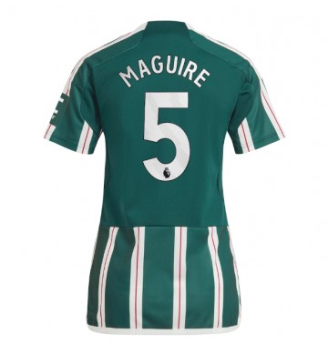 Manchester United Harry Maguire #5 Segunda Equipación Mujer 2023-24 Manga Corta